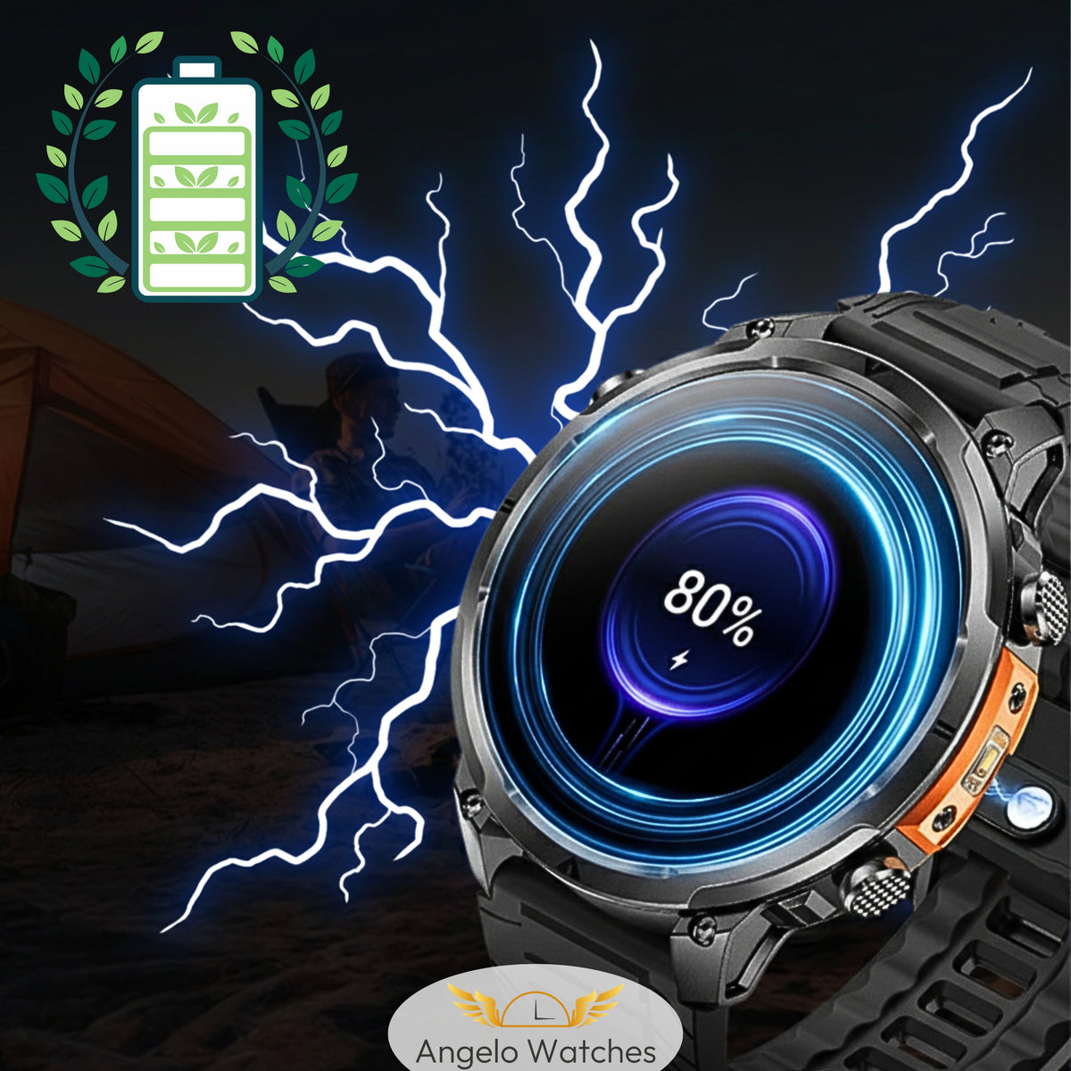 2X SMARTWATCH MEN'S WATCH WATERPROOF TALK MENU PL SPORT GPS WATCH IPX Model other