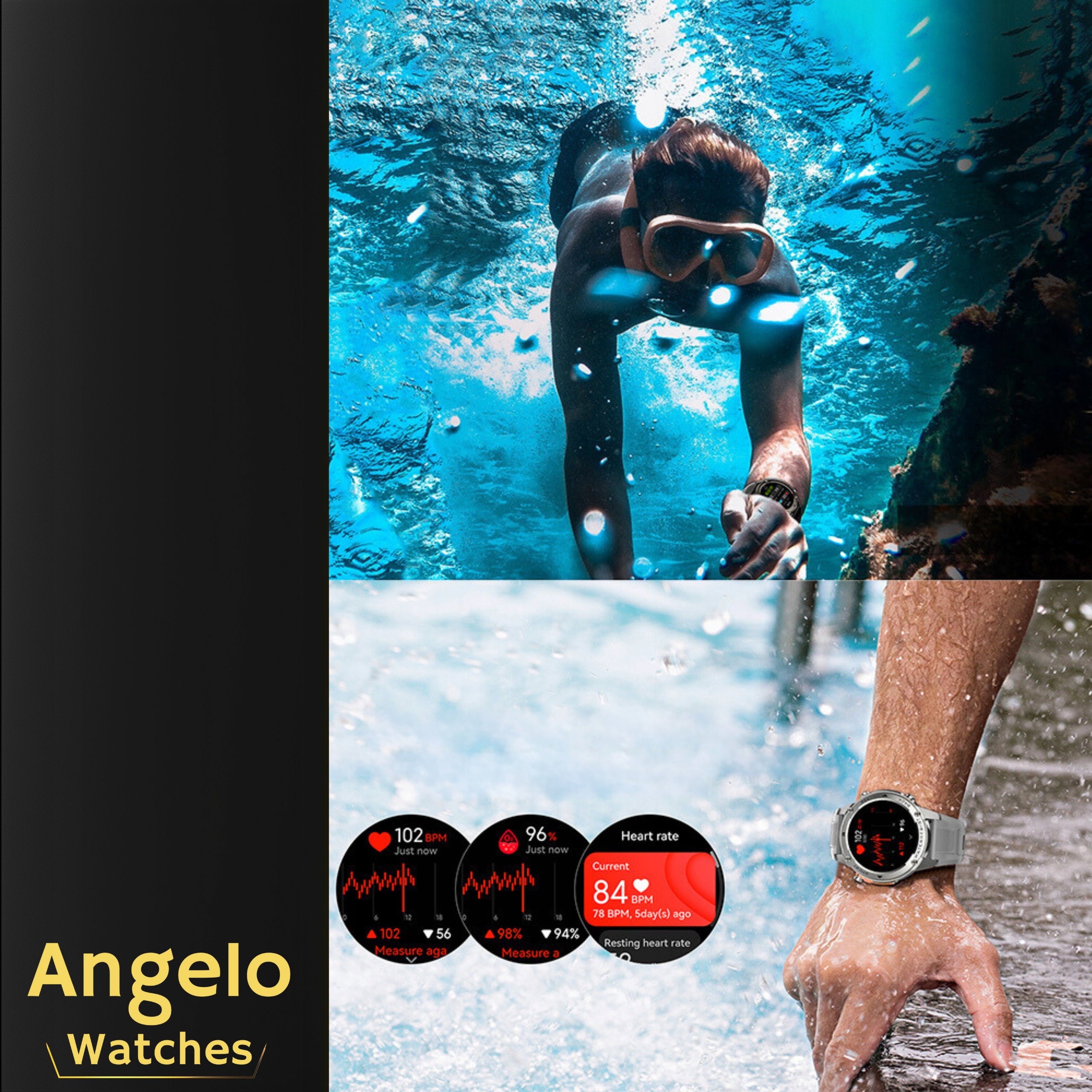 2X SMARTWATCH WATCH MEN'S GPS TALK WATERPROOF MENU PL SMART SPORT IP6 Model other
