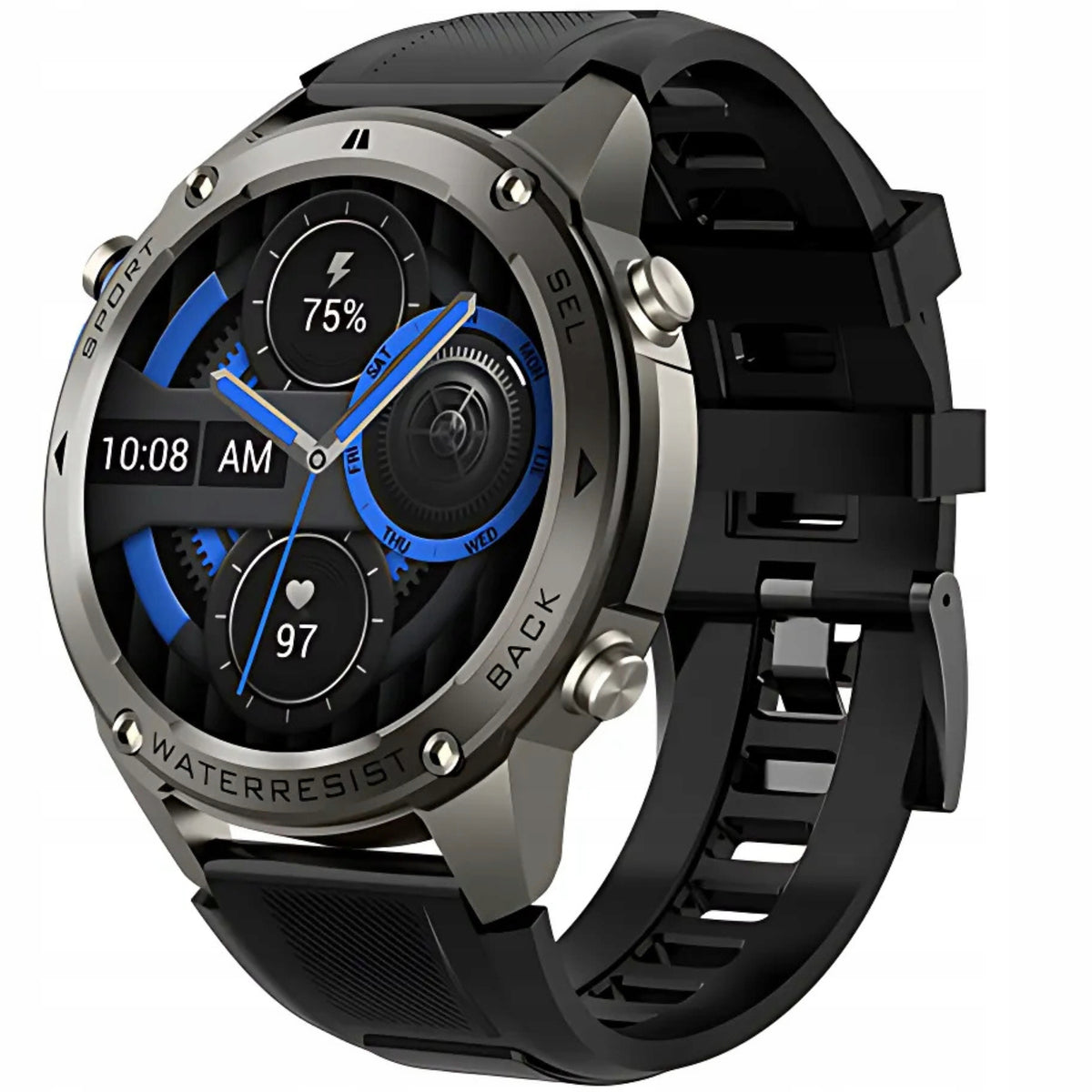 2X SMARTWATCH WATCH MEN'S GPS TALK WATERPROOF MENU PL SMART SPORT IP6