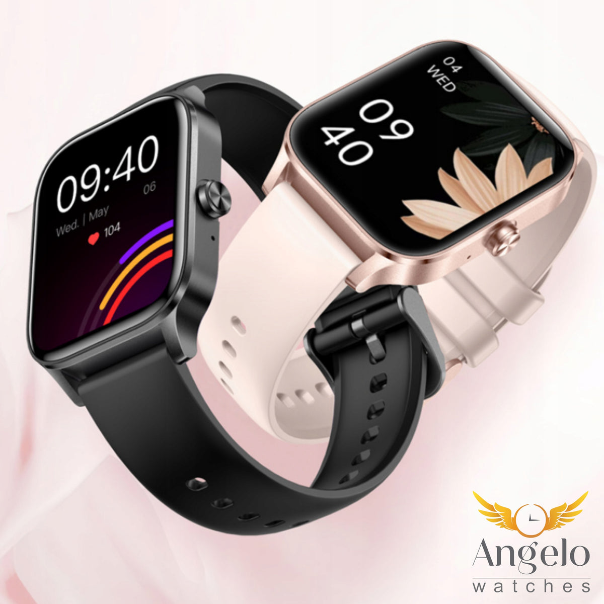 2X SMARTWATCH WOMEN'S WATCH POLISH MENU PL TALK NOTIFICATIONS FOR KOBI