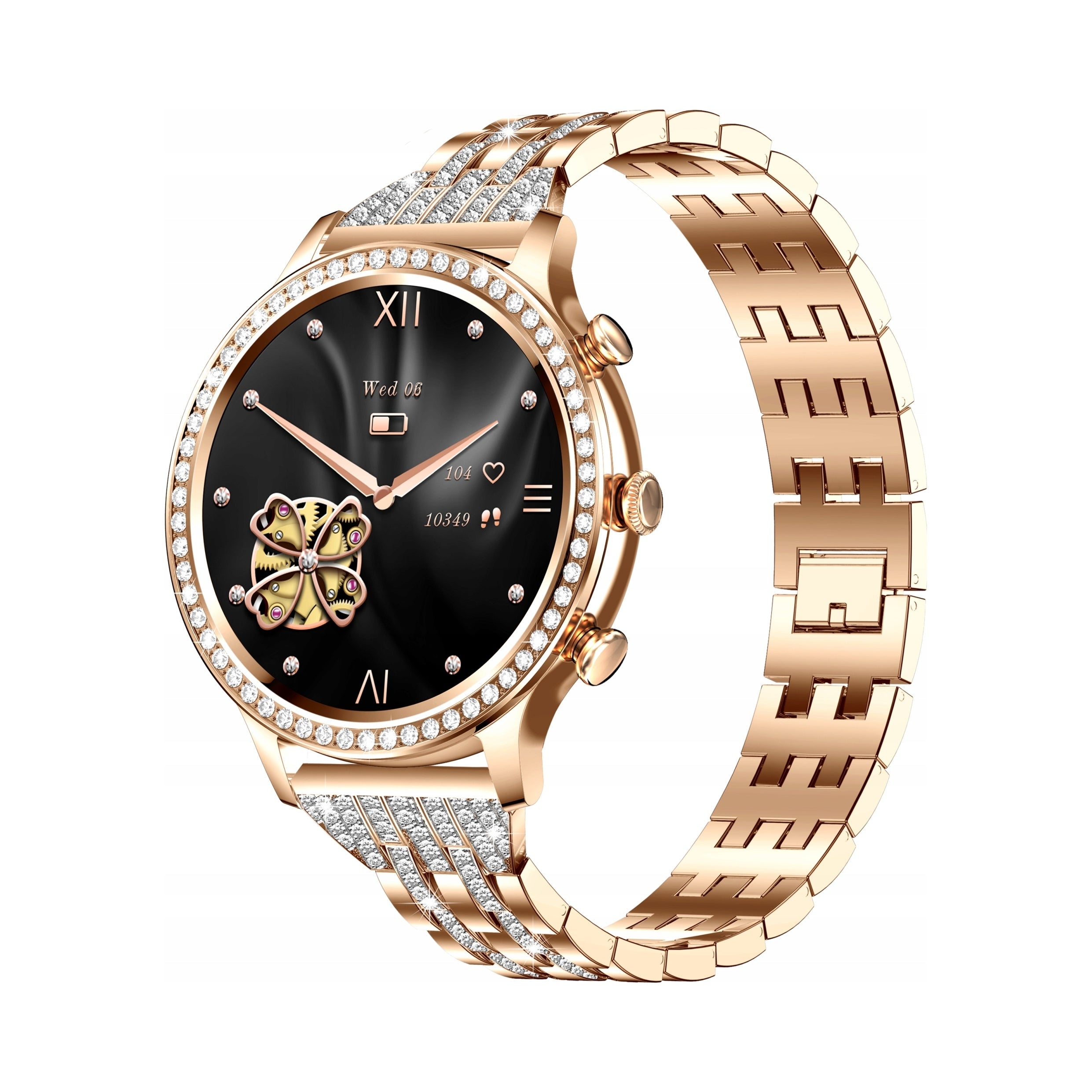 2X SMARTWATCH WOMEN'S WATCH RHINESTONES CONVERSATION NOTIFICATIONS PRESSURE MENU