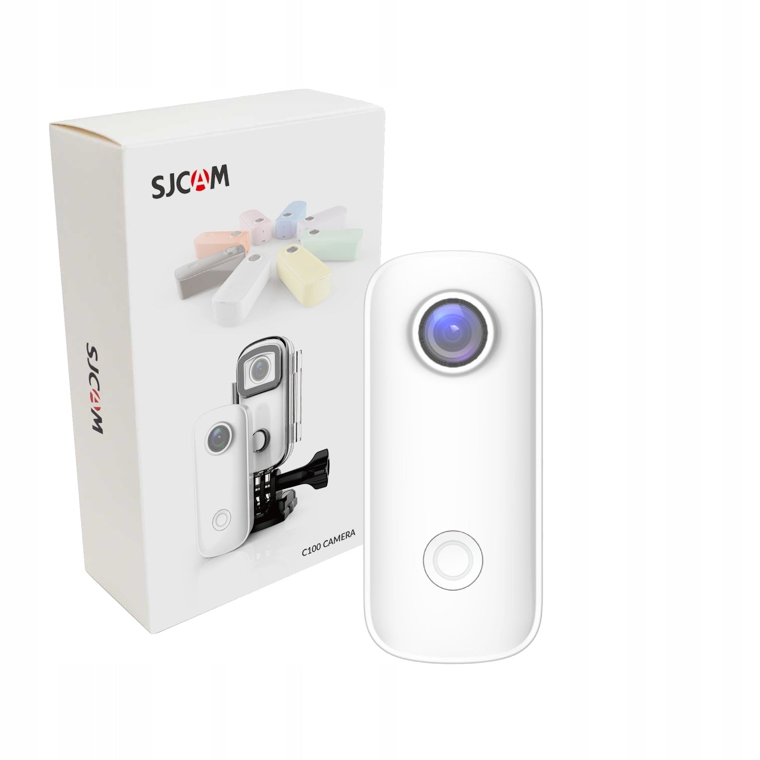 2X SPORTS CAMERA SJCAM C100 1080P WATERPROOF WIFI 6cm mini + lanyard PL Model C100