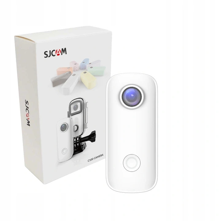 2X SPORTS CAMERA SJCAM C100+ 4K 30fps WATERPROOF WIFI WHITE