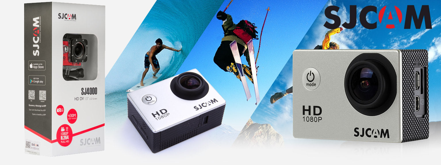 2X SPORTS CAMERA SJCAM SJ4000 1080P FULL HD WATERPROOF MOTO ACCESSORIES Brand SJCam