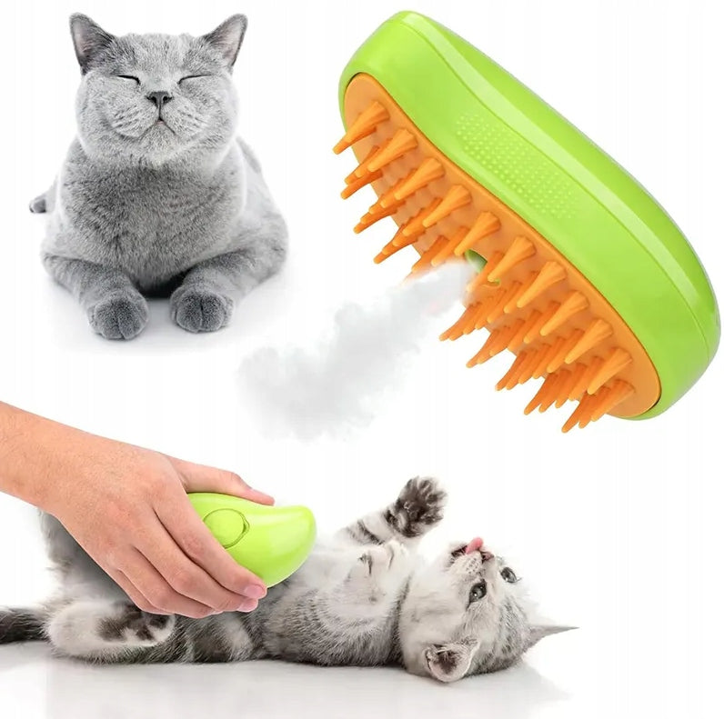 2X STEAM BRUSH FOR CAT DOG ANIMALS MASSAGER COMB ELECTRIC SICKLE Brand no brand