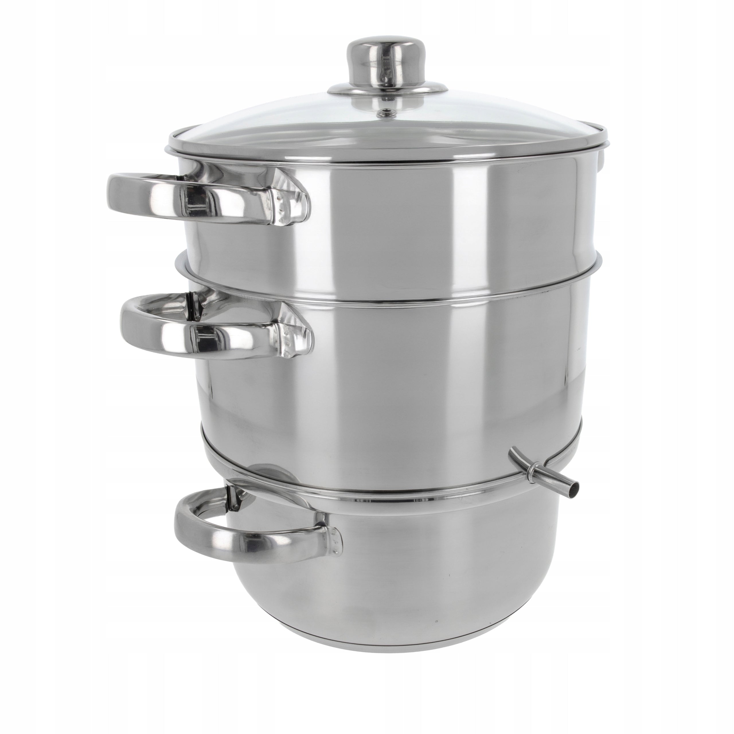 2X STEAM JUICER 6L STEAMING POT 4 EL. FOR FRUITS AND VEGETABLES