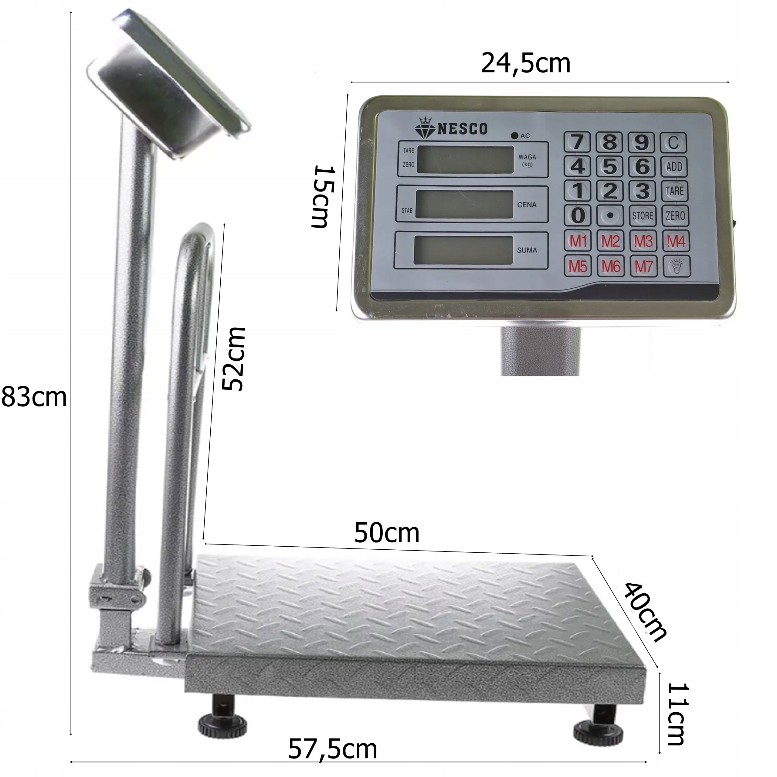 2X STORAGE SCALE SHOP ELECTRONIC LCD DISPLAY 300kg Brand no brand