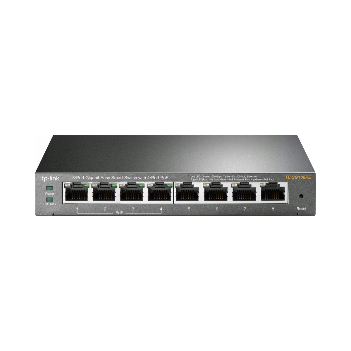 2X SWITCH TP-LINK TL-SG108PE QoS 4X POE 8X GIGABIT