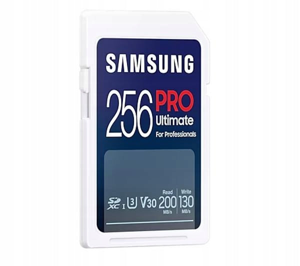 2X Samsung 256GB SDXC PRO Ultimate 200MB/s SD Card with Reader Card capacity 256 GB