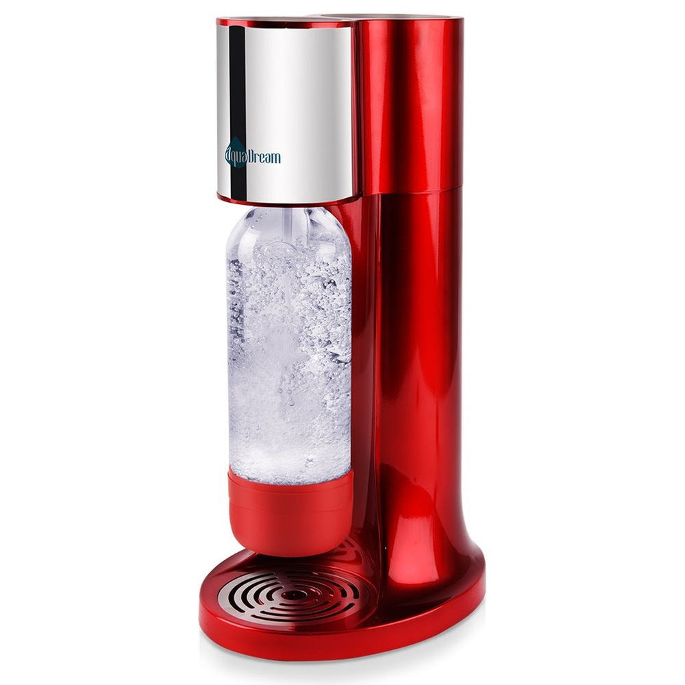 2X Saturator AQUADREAM siphon bottle for sparkling water gassing red