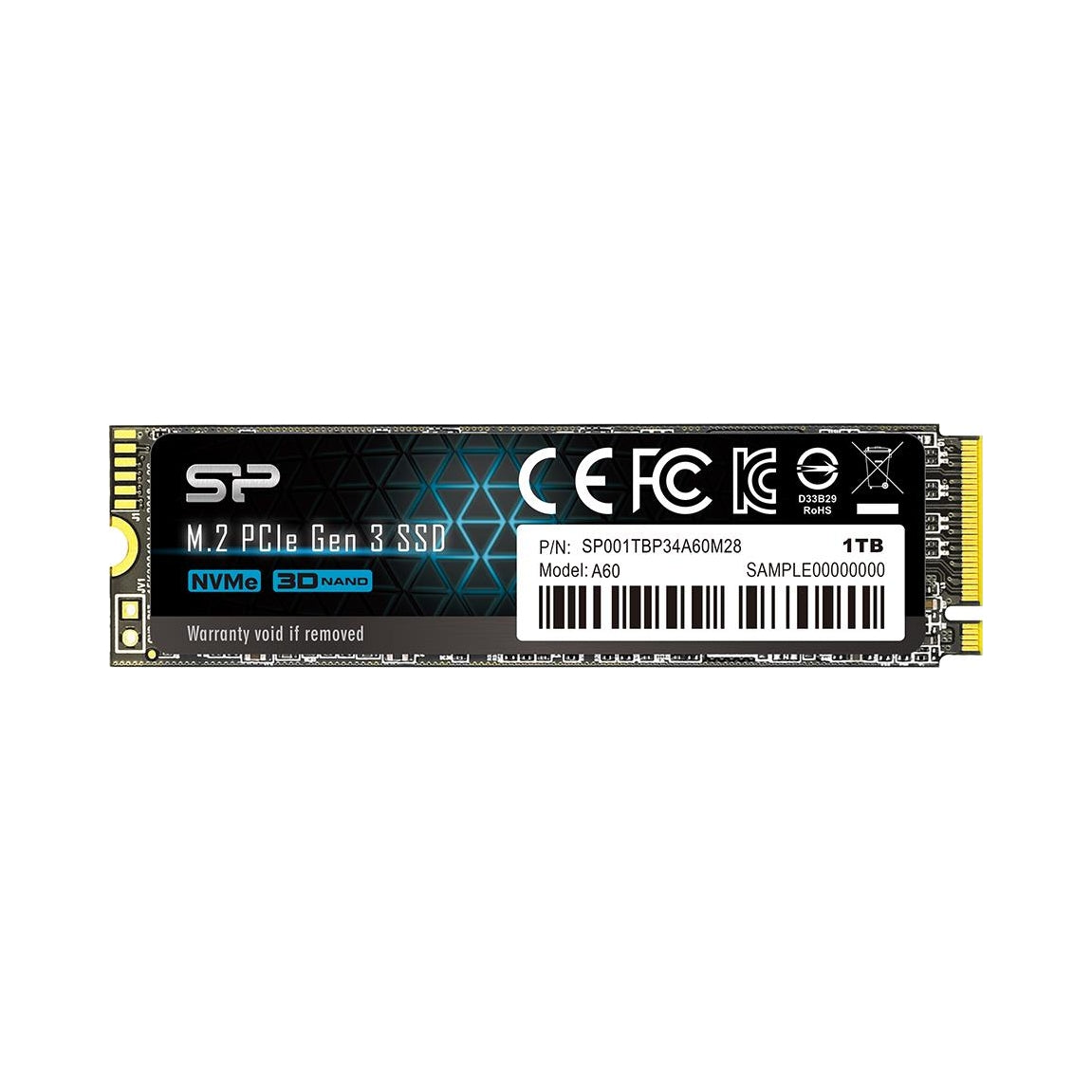 2X Silicon Power 1TB M.2 PCIe NVMe A60 SSD