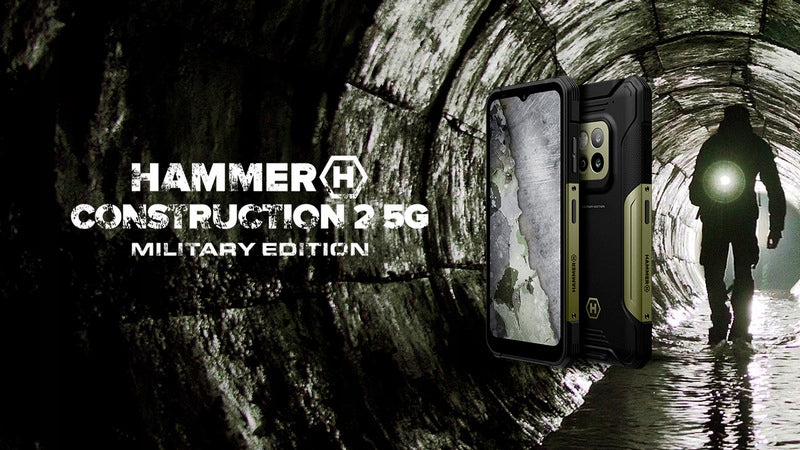 2X Smartphone HAMMER Construction 2 5G Military Edition 6 GB/128 GB Black-zi Brand Hammer