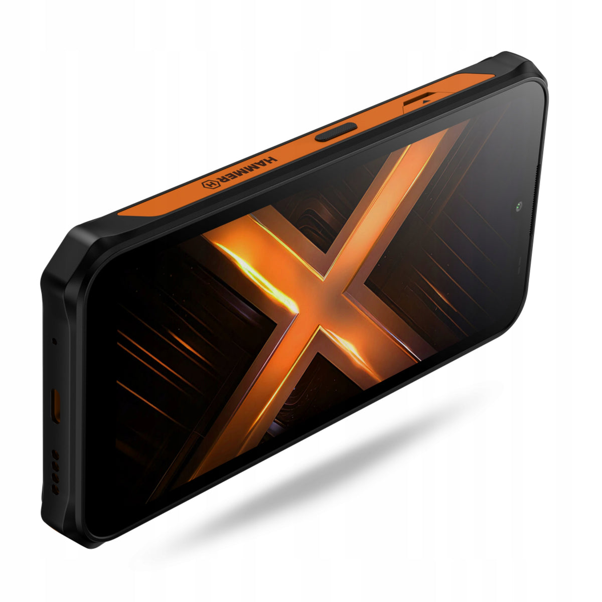 2X Smartphone HAMMER Energy X2 5G 4G (LTE) 8 GB/ 265 GB Black and orange Built-in memory 256 GB