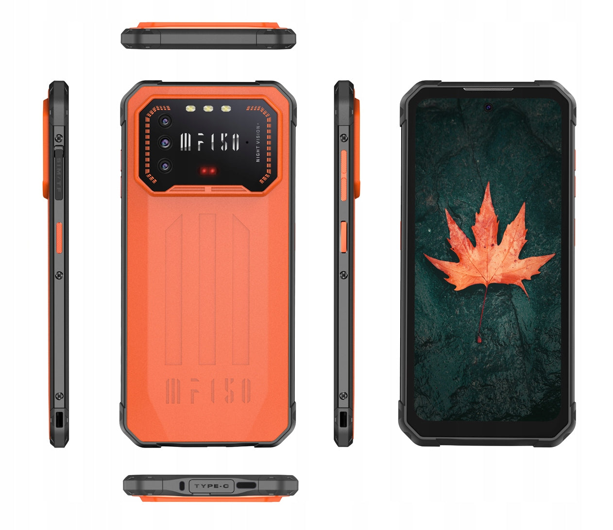 2X Smartphone IIIF150 Air1 Pro 6 GB / 128 GB 4G (LTE) orange Built-in memory 128 GB