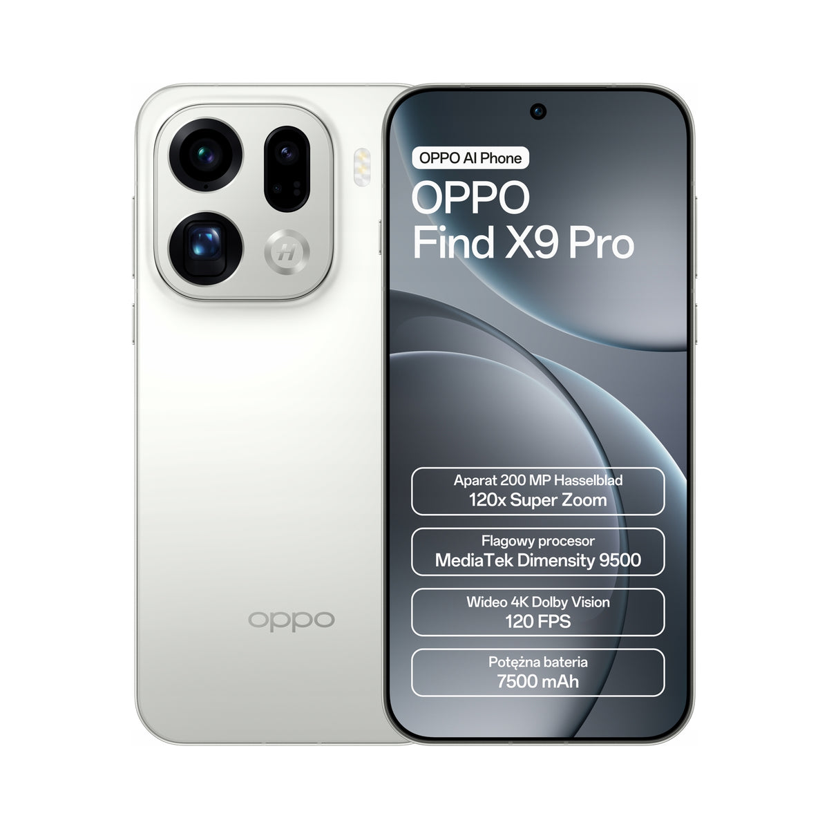 2X Smartphone OPPO Find X9 Pro 5G 16 GB/ 512 GB White