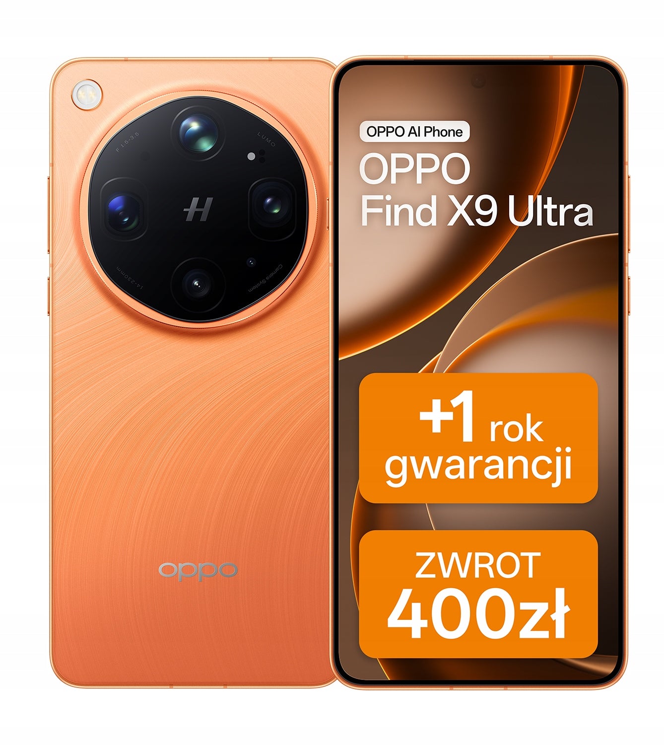 2X Smartphone OPPO Find X9 Ultra 5G 12 GB/ 512 GB Orange Brand Oppo