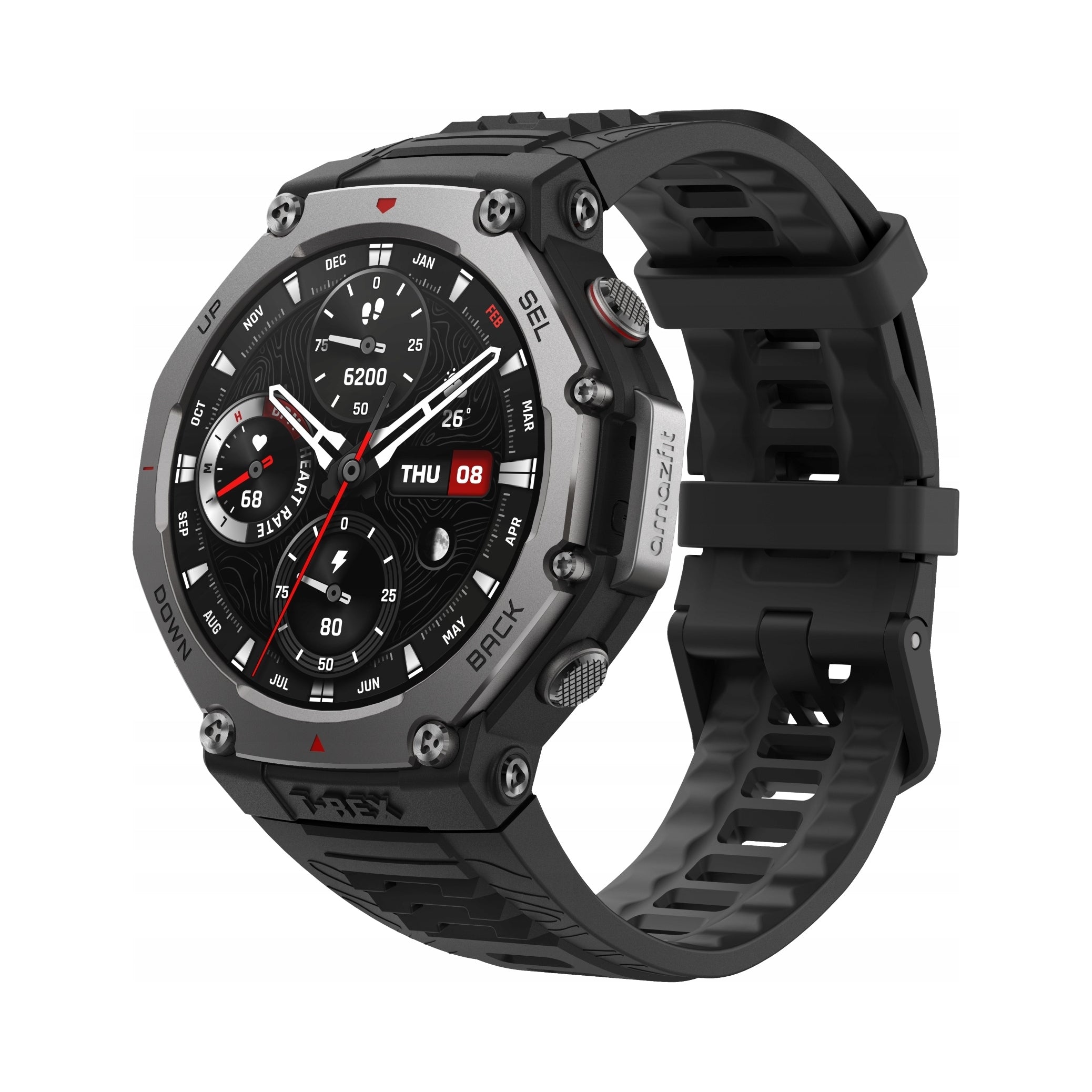 2X Smartwatch AMAZFIT T-Rex 3 Onyx Black