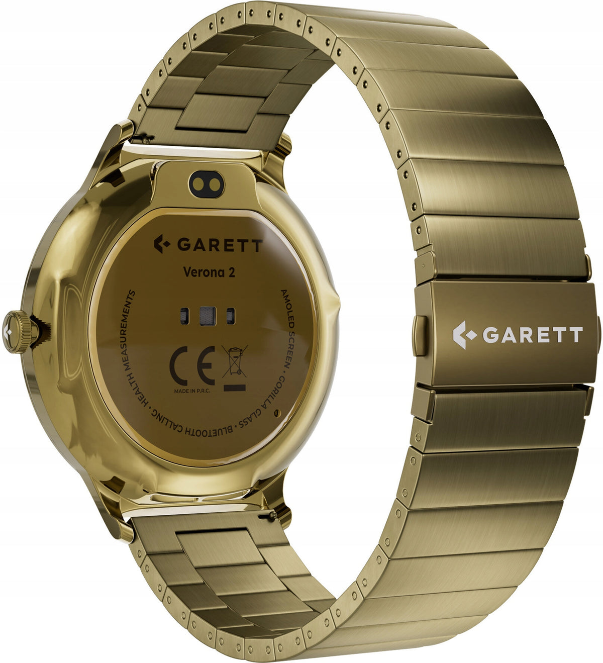2X Smartwatch GARETT Verona 2 Gold steel Model Verona