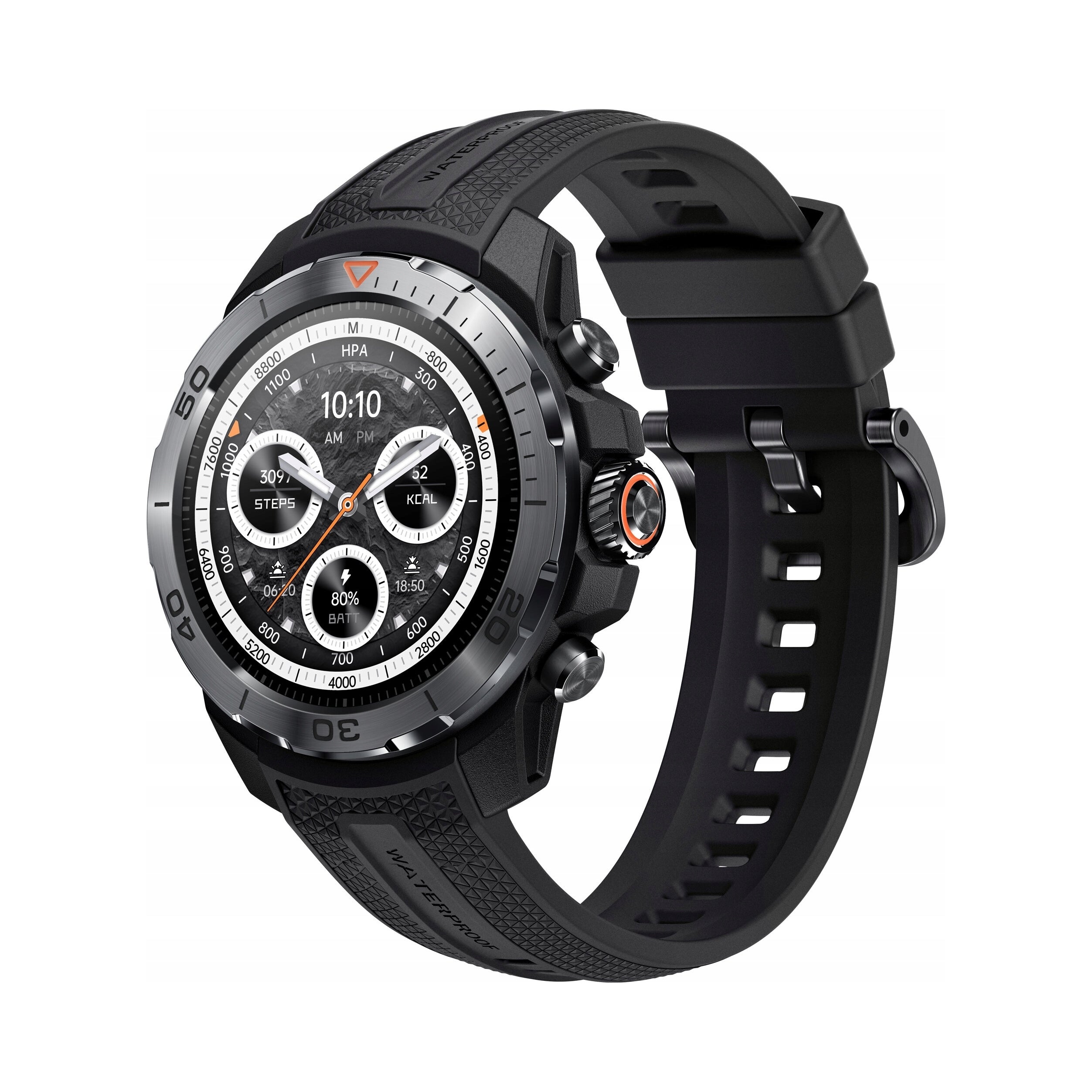 2X Smartwatch Mibro GS Explorer black 460mAh GPS Bluetooth Heart Rate Monitor