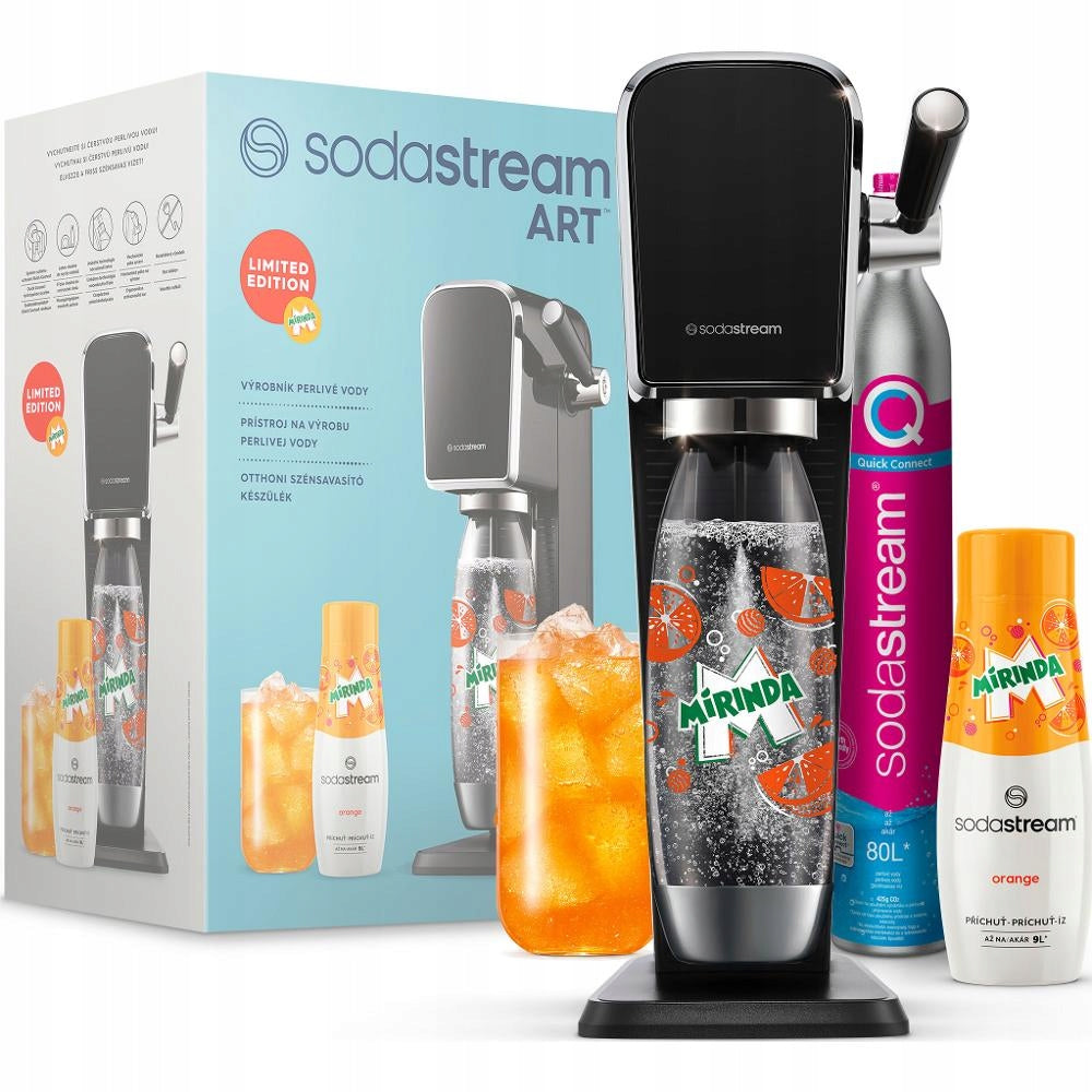 2X SodaStream Art Mirinda Mpack, saturator, black Dominant color black