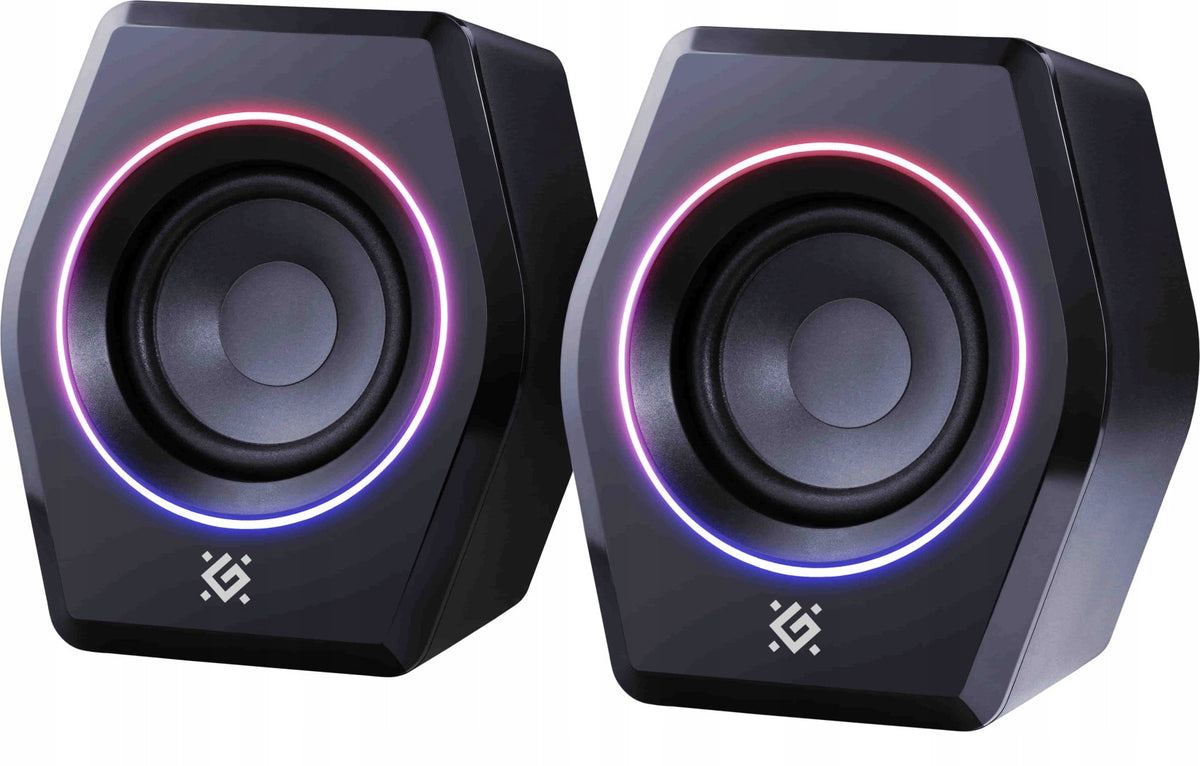2X Speakers Defender SOLAR 9 2.0 10W Bluetooth USB RGB backlight