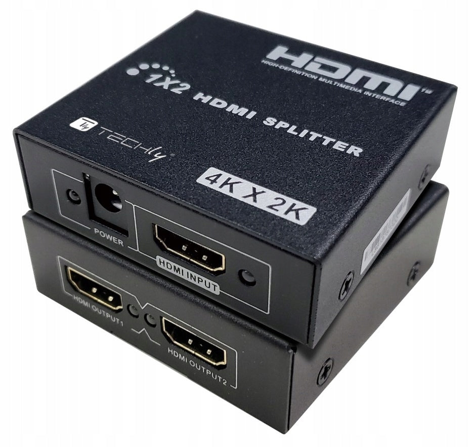 2X Splitter / Splitter Techly HDMI 1x2 4K*30Hz Active