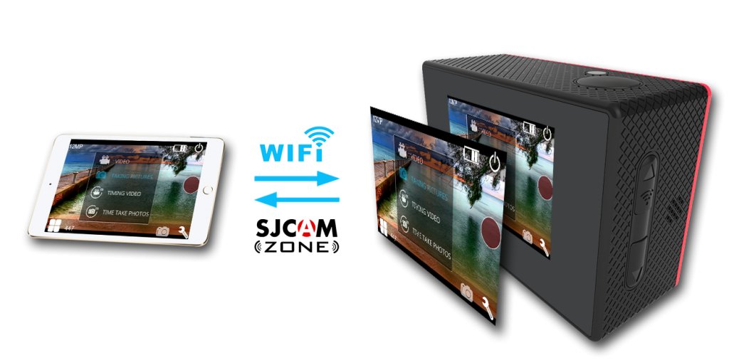 2X Sports Camera SJCAM SJ4000 WiFi + XL SUITCASE Brand SJCam