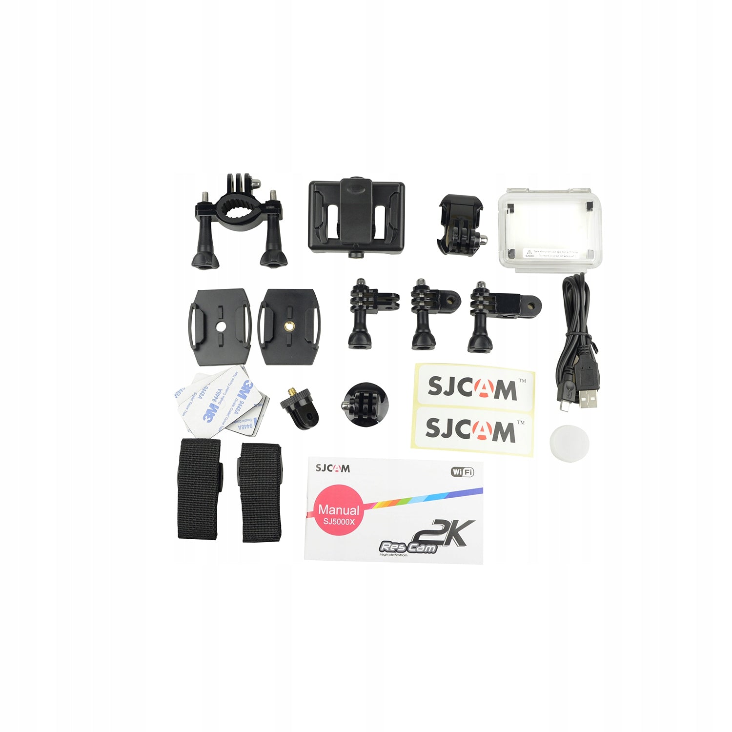2X Sports Camera SJCAM SJ5000X BLUE WIFI 4k UHD (carmode) + accessories Model SJ5000X Elite