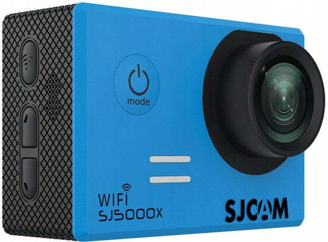 2X Sports Camera SJCAM SJ5000X BLUE WIFI 4k UHD (carmode) + accessories