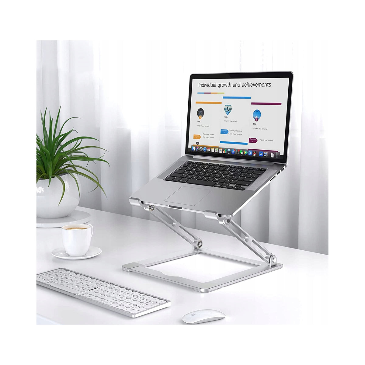 2X Stand Tech-Protect ULS400 universal extendable for laptop up to 17"