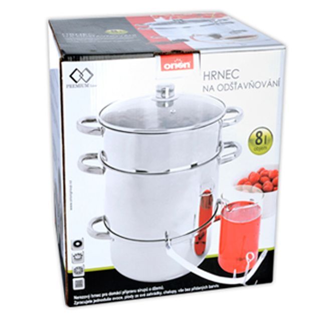2X Steel Juicer 8 L for Fruit Multifunctional Induction Steamer ORION Brand Orion