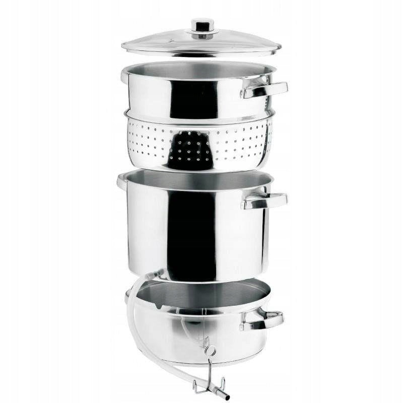 2X Steel Juicer 8 L for Fruit Multifunctional Induction Steamer ORION