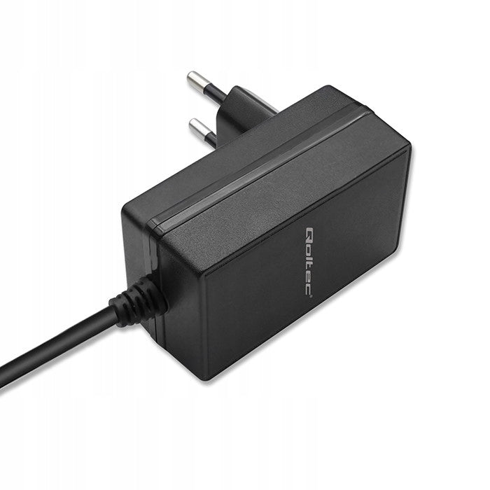 2X Super FAST PD Charger for Raspberry PI 5 USB-C 27W 5.1V 5A Black Manufacturer Qoltec