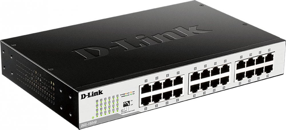 2X Switch 24-port D-Link DGS-1024D GIGABIT rack mount RACK 19 Manufacturer D-Link