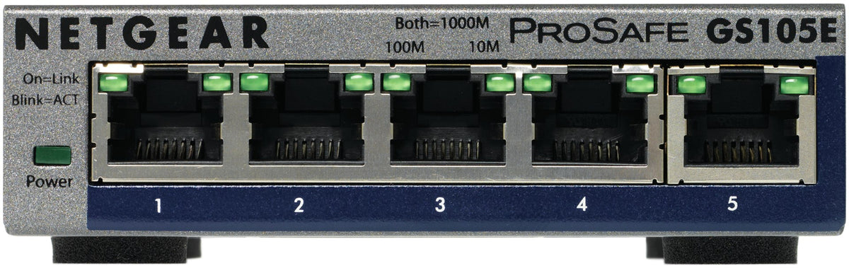 2X Switch Netgear 5p GS105E (5x100/1000Mbit) Manufacturer Netgear