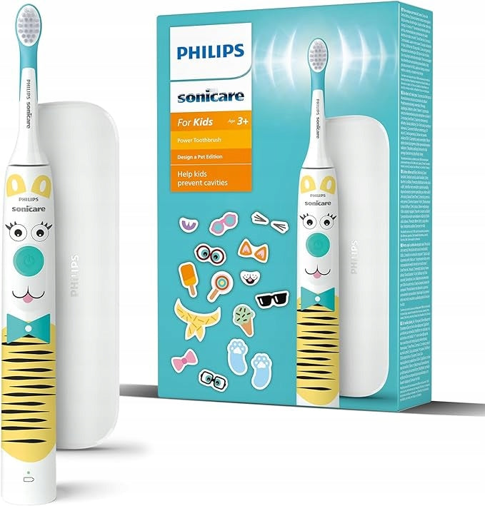 2X TOOTHBRUSH FOR CHILDREN PHILIPS SONICARE FOR KIDS HX3603/01 + STICKERS