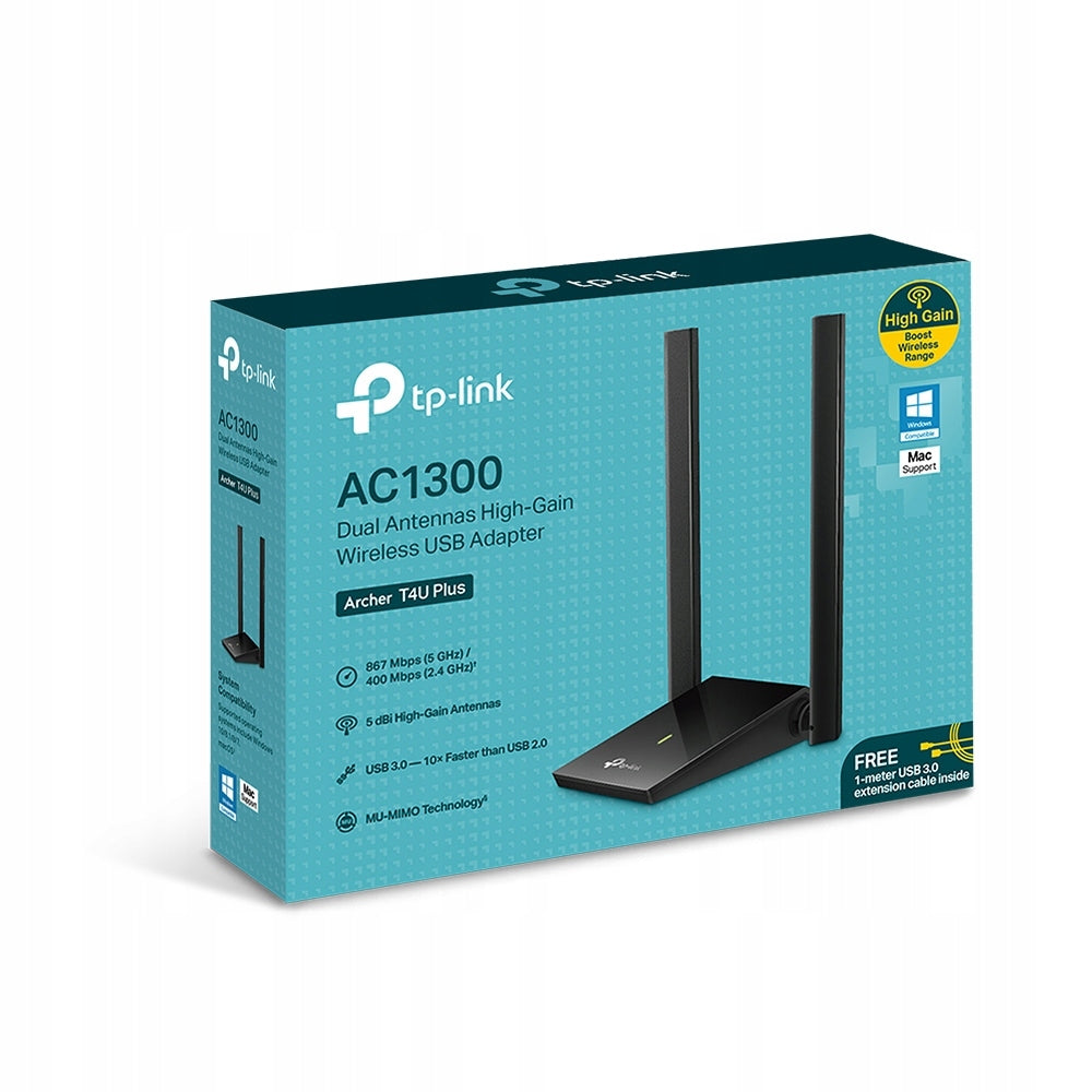 2X TP-LINK Archer T4U Plus USB AC1300 Network Card Interface USB
