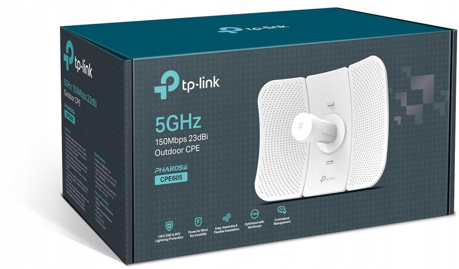2X TP-LINK External device CPE CPE605 5GHz N150 23dBi Model CPE605