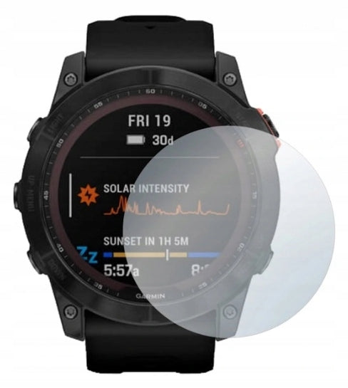 2X Tempered glass screen protector for Garmin Fenix 8 Solar 51mm Color black
