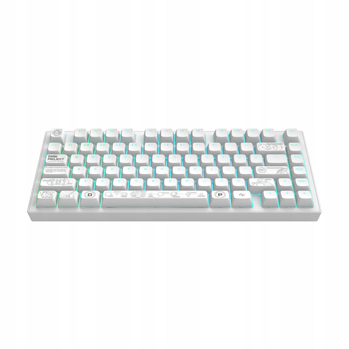 2X Terra Nova White Wireless Mechanical Keyboard