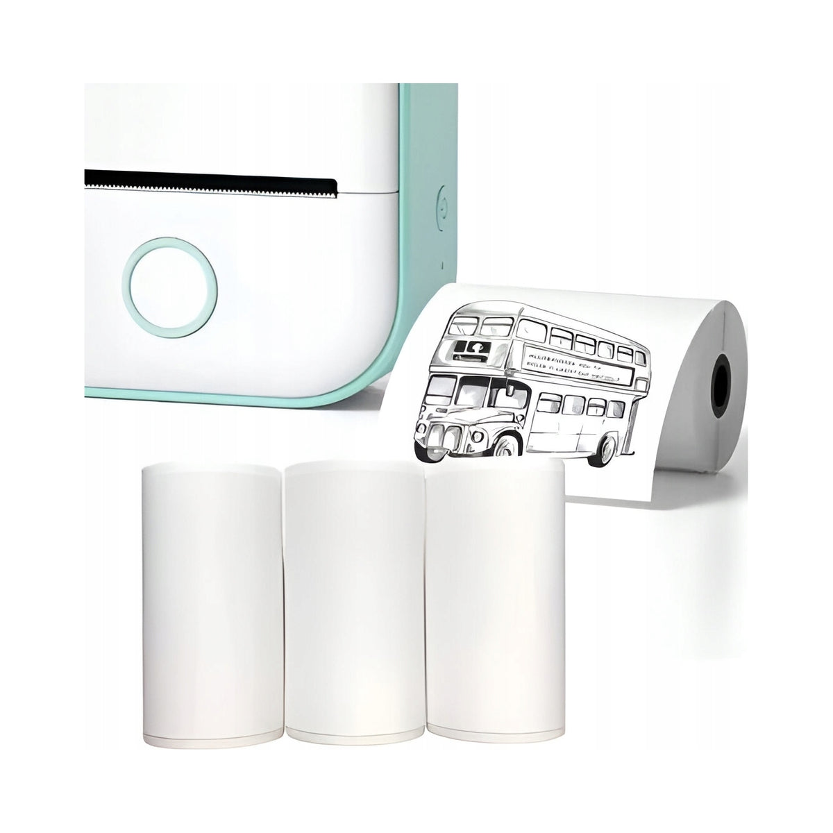 2X Thermal paper self-adhesive replacement for Phomemo T02 M02 bia printer