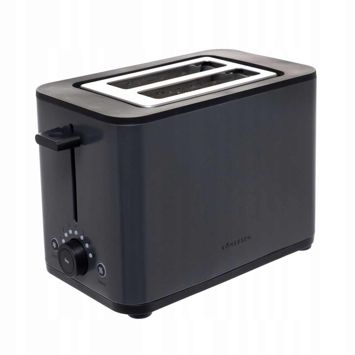 2X Toaster KOHERSEN Modern Matt B088 Grey