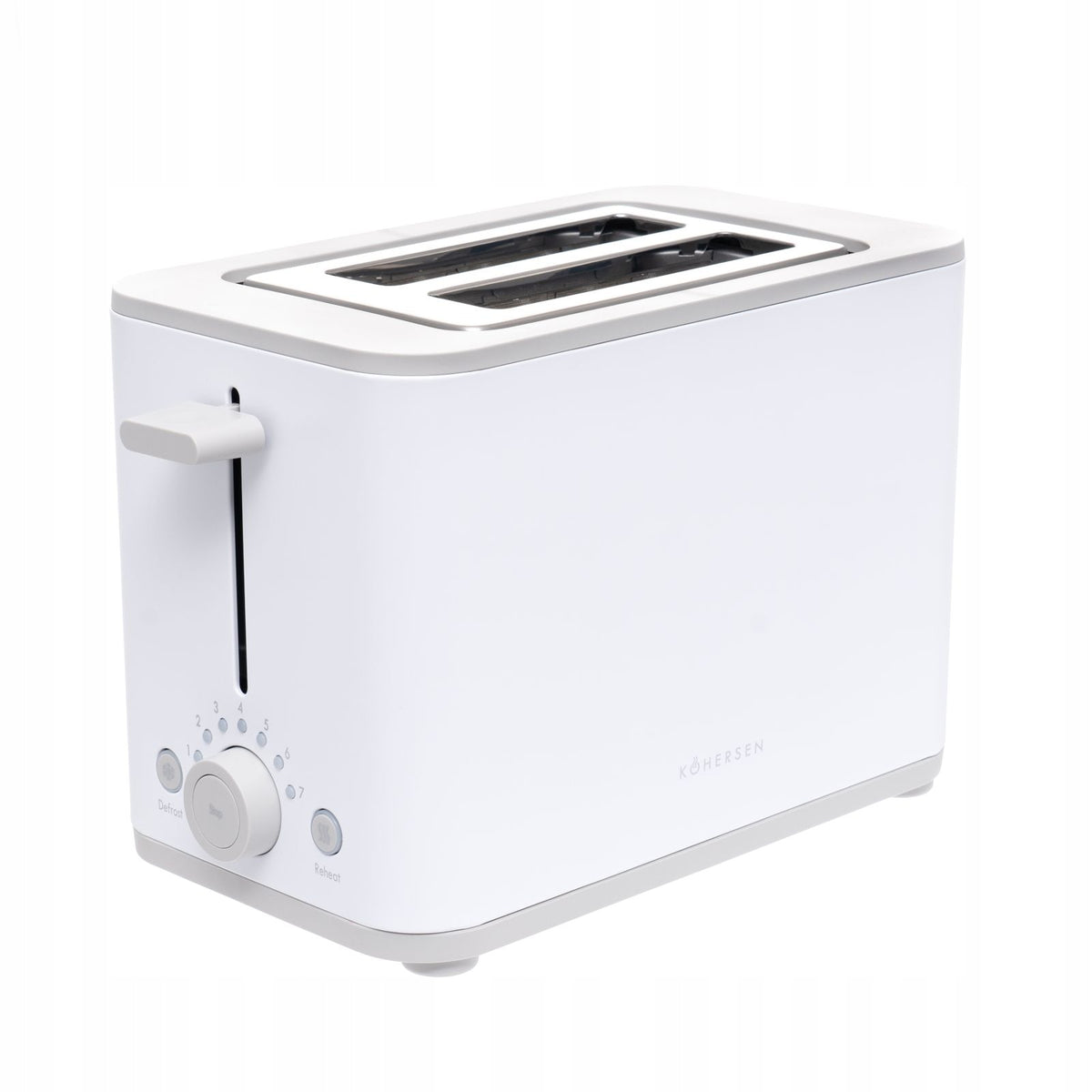 2X Toaster KOHERSEN Modern Matt B088 White