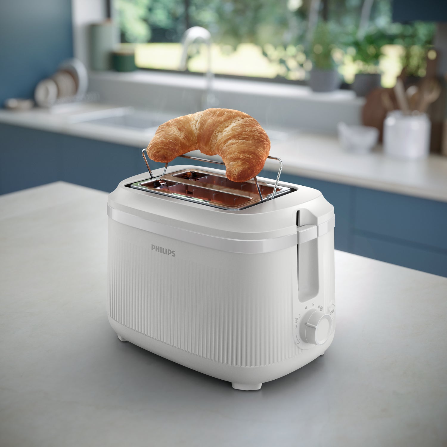 2X Toaster PHILIPS HD2511/00 Series 3000 White Dominant color white