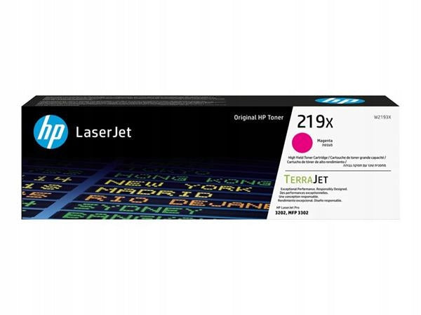 2X Toner HP 219X (W2193X) Magenta Color red (magenta)