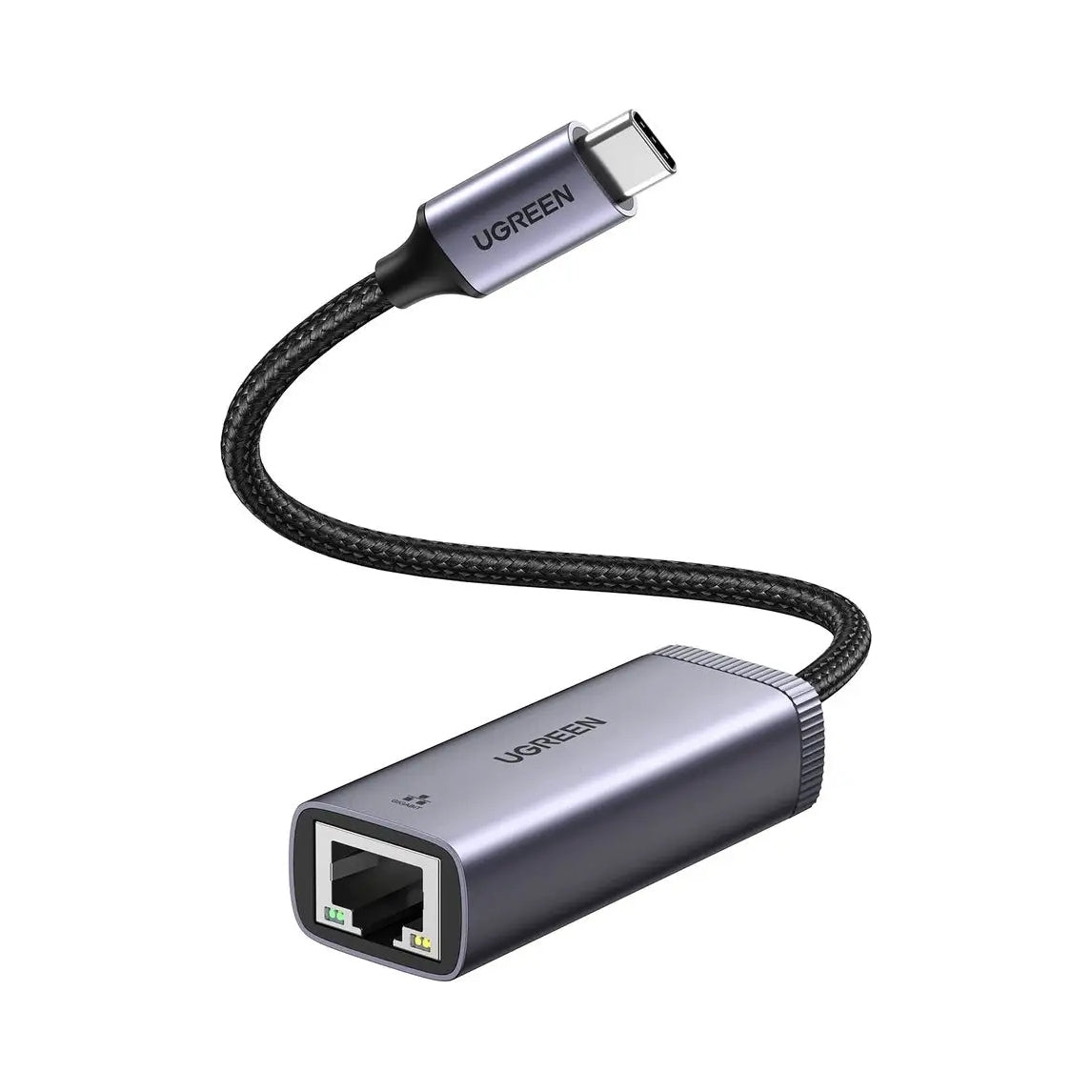 2X UGREEN EXTERNAL NETWORK ADAPTER LAN ETHERNET USB C - RJ45 1Gbps