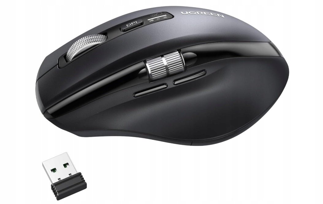 2X UGREEN WIRELESS MOUSE, 2.4G/Bluetooth, DPI 1000-5000, BLACK