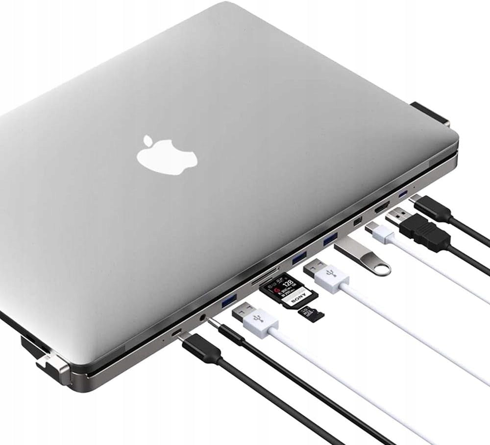 2X USB C DOCKING STATION DGRule 10in1 Hub for MacBook Pro Air 13 inch