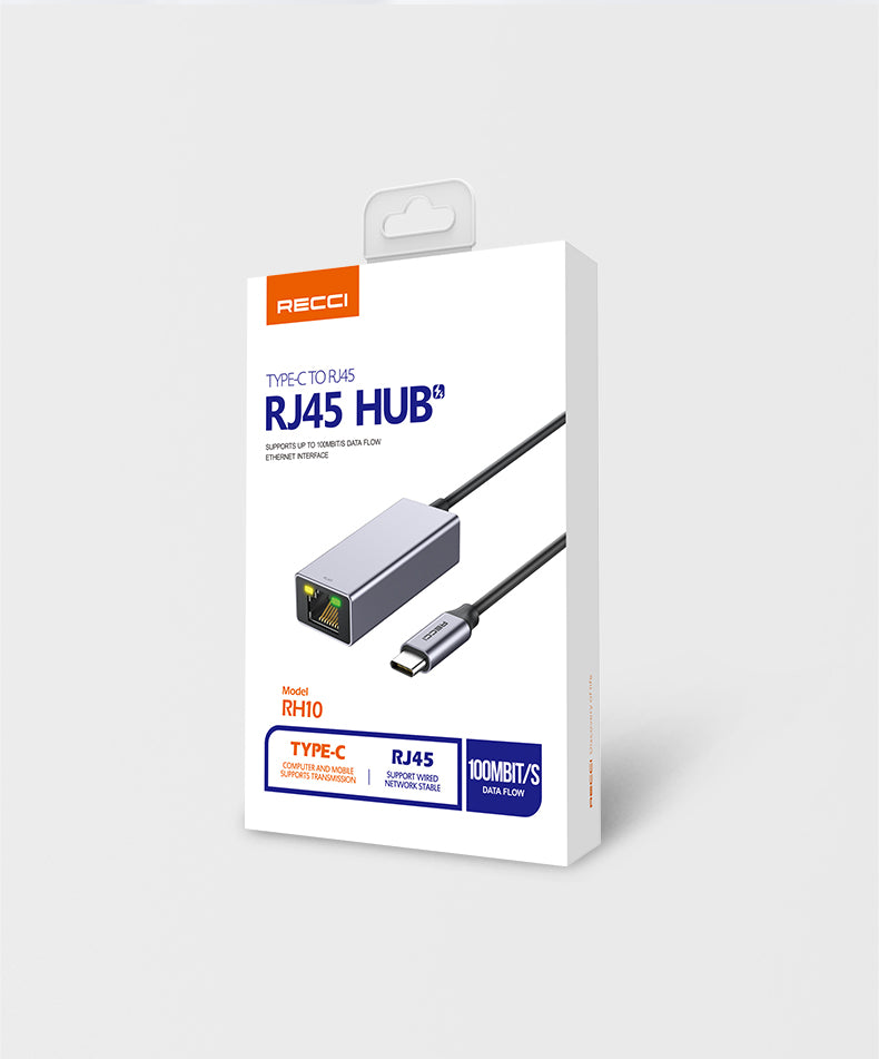 2X USB-C HUB ADAPTER FOR RJ 45 100MB GIGABIT REC NETWORK CARD Manufacturer code RH10