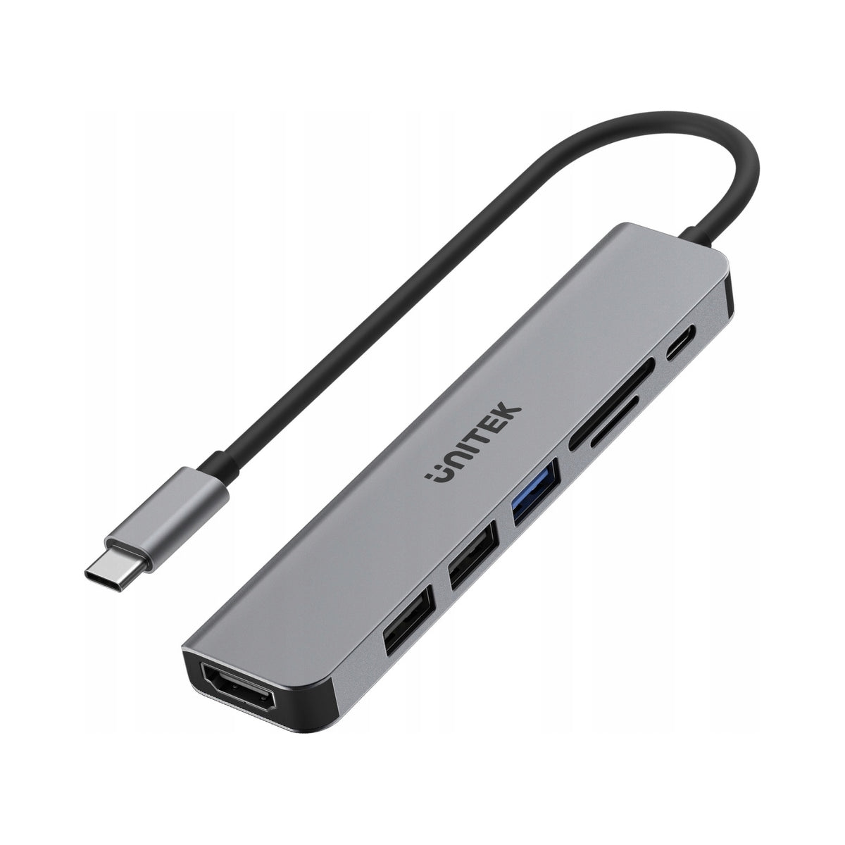 2X USB Hub Unitek USB-C 7in1